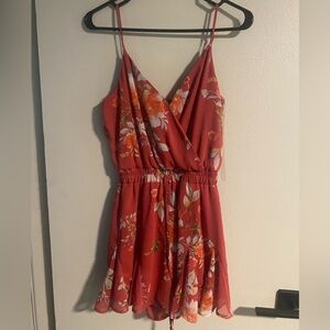 Francesca’s Trixxi Medium Red Chiffon Romper